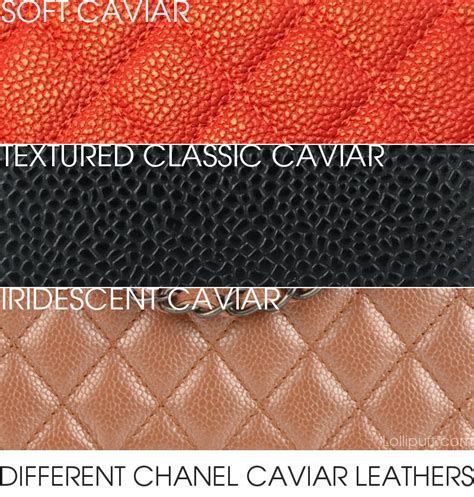 chanel plaited leather|caviar leather vs calfskin.